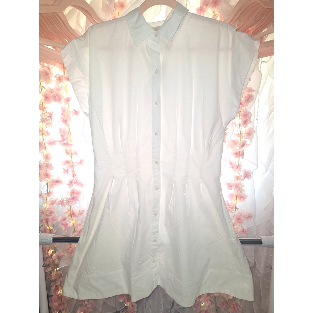 Women's Size Small White Collar Dress